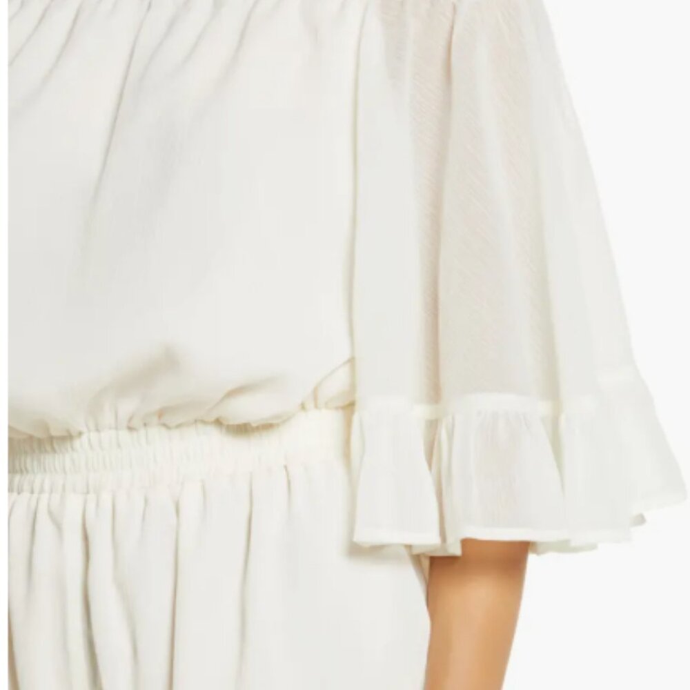 Endless Ross White Ruffled Romper - Picture 5 of 7